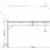DEGAMO Anbaupavillon MANTOVA 3x2,5 Meter, Stahl Dunkel, Plane PVC-beschichtet écru -Outsunny Geschäft 8600319700 48618001 prod 001