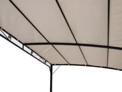 DEGAMO Anbaupavillon MANTOVA 3x2,5 Meter, Stahl Dunkel, Plane PVC-beschichtet écru -Outsunny Geschäft 8600319700 48618001 prod 004