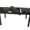 DEGAMO Ausziehtisch TORINO 180/240x100cm, Aluminium + Glas Schwarz -Outsunny Geschäft 8600319700 59518893 prod 001