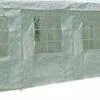 DEGAMO Seitenplane Für Partyzelt, Länge 8 Meter, PVC Weiß Mit Fenstern -Outsunny Geschäft 8600319700 62479857 prod 001