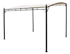 DEGAMO Ersatzdach Für Anbaupavillon MANTOVA XL 3x3 Meter, PVC-beschichtet Ecru