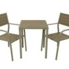 DEGAMO Bistroset VARENNA 3-teilig, Metall + Polywood, Grau -Outsunny Geschäft 8600319700 75502450 prod 001