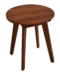 DEGAMO Beistelltisch BAYAMO 40cm Rund,Akazie Geölt