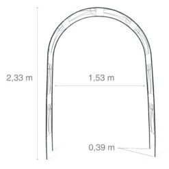 Relaxdays Rankbogen Für Rosen Mit Verzierung -Outsunny Geschäft 8600323900 100188690 prod 004