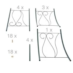 Relaxdays Rankbogen Für Rosen Mit Verzierung -Outsunny Geschäft 8600323900 100188690 prod 005