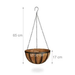 Relaxdays Blumenampel 3er-Set 30 Cm 11 Relaxdays Blumenampel 3er-Set 30 Cm -Outsunny Geschäft 8600323900 100207040 prod 004