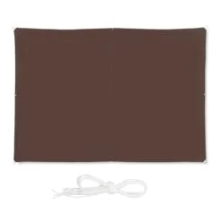 Relaxdays Rechteckiges Sonnensegel Braun
