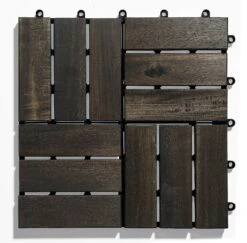 Gartenfreude Fliesen 10er-Set Holzfliesen Klicksystem -Outsunny Geschäft 8600335500 6600 1003 prod 003