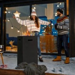 AMARE Gasfeuerstelle Outdoor Feuertisch Quadratisch -Outsunny Geschäft 8600335500 7800 1001 102 prod 003