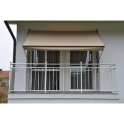 Angerer Klemmmarkise Taupe 150 Cm Markise Balkon Balkonmarkise