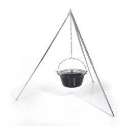 Acerto® Gulaschkessel 22 Liter + Dreibeingestell 170cm
