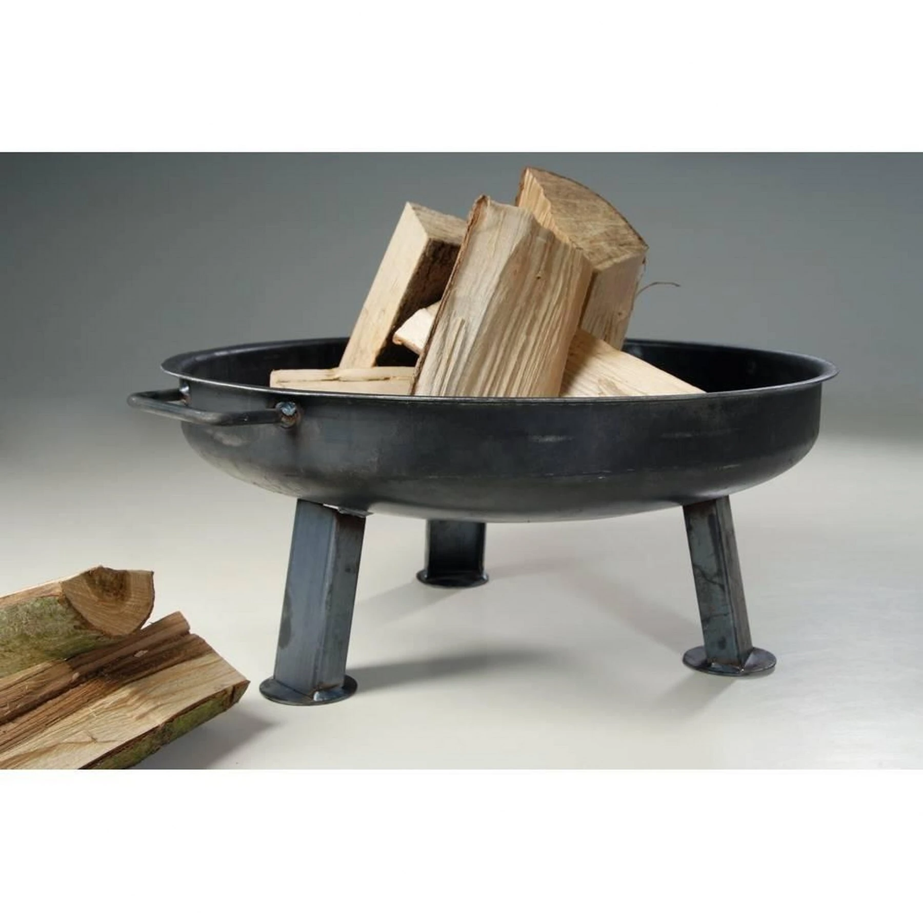 Acerto® Massive Feuerschale 55 Cm + 5 Stk Kaminholz 5 Acerto® Massive Feuerschale 55 Cm + 5 Stk Kaminholz – Bild 3