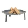Acerto® Massive Eckige Feuerschale 55cm + 5 Stk. Kaminholz Buche -Outsunny Geschäft 8600335800 34382 prod 001