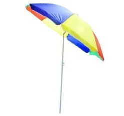 Outsunny Strandschirm Höhenverstellbar Bunt 160 Cm (Ø) | Sonnenschirm Partyschirm Gartenschirm Hawaiischirm -Outsunny Geschäft 8600336600 01 0250 prod 005