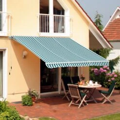 Outsunny Alu Gelenkarm-Markise 3,5 X 2,5m (BxL) | Aluminium-Gelenkarm-Markise Markise Sonnenschutz -Outsunny Geschäft 8600336600 100110 006GW prod 003
