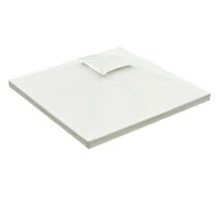 Outsunny Ersatzdach Für Metall-Gartenpavillon Cremeweiß 3 X 4 M (BxL) | Dach Metall-Pavillon Pavillondach Partyzelt