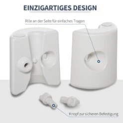 Outsunny Gewichte Für Faltpavillon Weiß | Standsicherung Mit Sand Zusatzgewichte Standfuß -Outsunny Geschäft 8600336600 840 046 prod 006