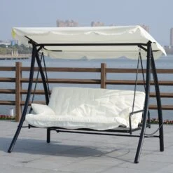 Outsunny Hollywoodschaukel Mit Liegefunktion 200 X 125 X 170 Cm (LxBxH) | Gartenschaukel Schaukelbank Liegefunktion 3er Sitz 10 Outsunny Hollywoodschaukel Mit Liegefunktion 200 X 125 X 170 Cm (LxBxH) | Gartenschaukel Schaukelbank Liegefunktion 3er Sitz -Outsunny Geschäft 8600336600 84A 032 prod 003