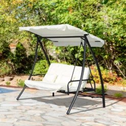 Outsunny Hollywoodschaukel Mit Liegefunktion 200 X 125 X 170 Cm (LxBxH) | Gartenschaukel Schaukelbank Liegefunktion 3er Sitz 11 Outsunny Hollywoodschaukel Mit Liegefunktion 200 X 125 X 170 Cm (LxBxH) | Gartenschaukel Schaukelbank Liegefunktion 3er Sitz -Outsunny Geschäft 8600336600 84A 032 prod 004