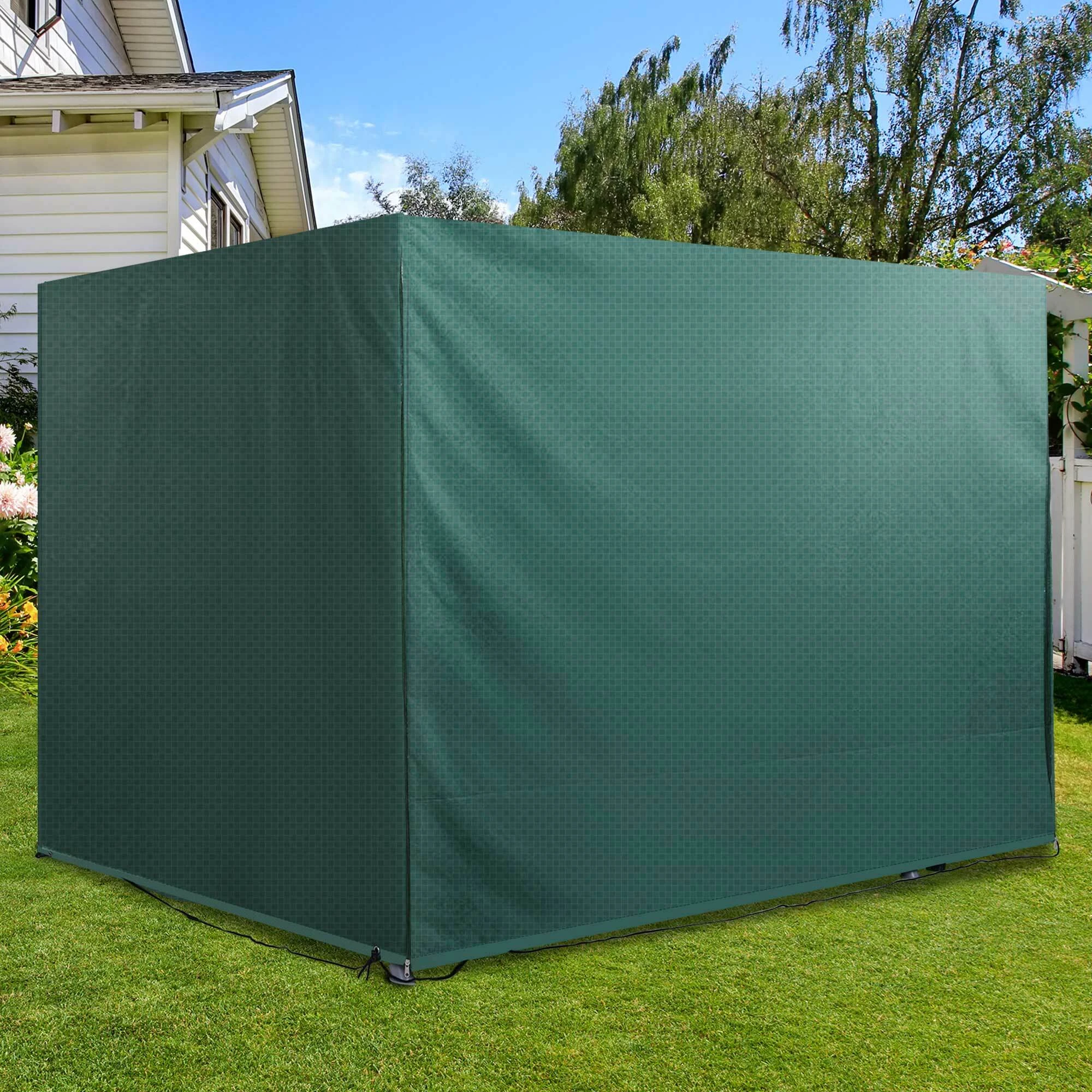 Outsunny Abdeckhaube Für Gartenmöbel Grün 215 X 155 X 150 Cm (LxBxH) | Abdeckung Gartenmöbel Schutzhülle Abdeckplane 5 Outsunny Abdeckhaube Für Gartenmöbel Grün 215 X 155 X 150 Cm (LxBxH) | Abdeckung Gartenmöbel Schutzhülle Abdeckplane – Bild 3