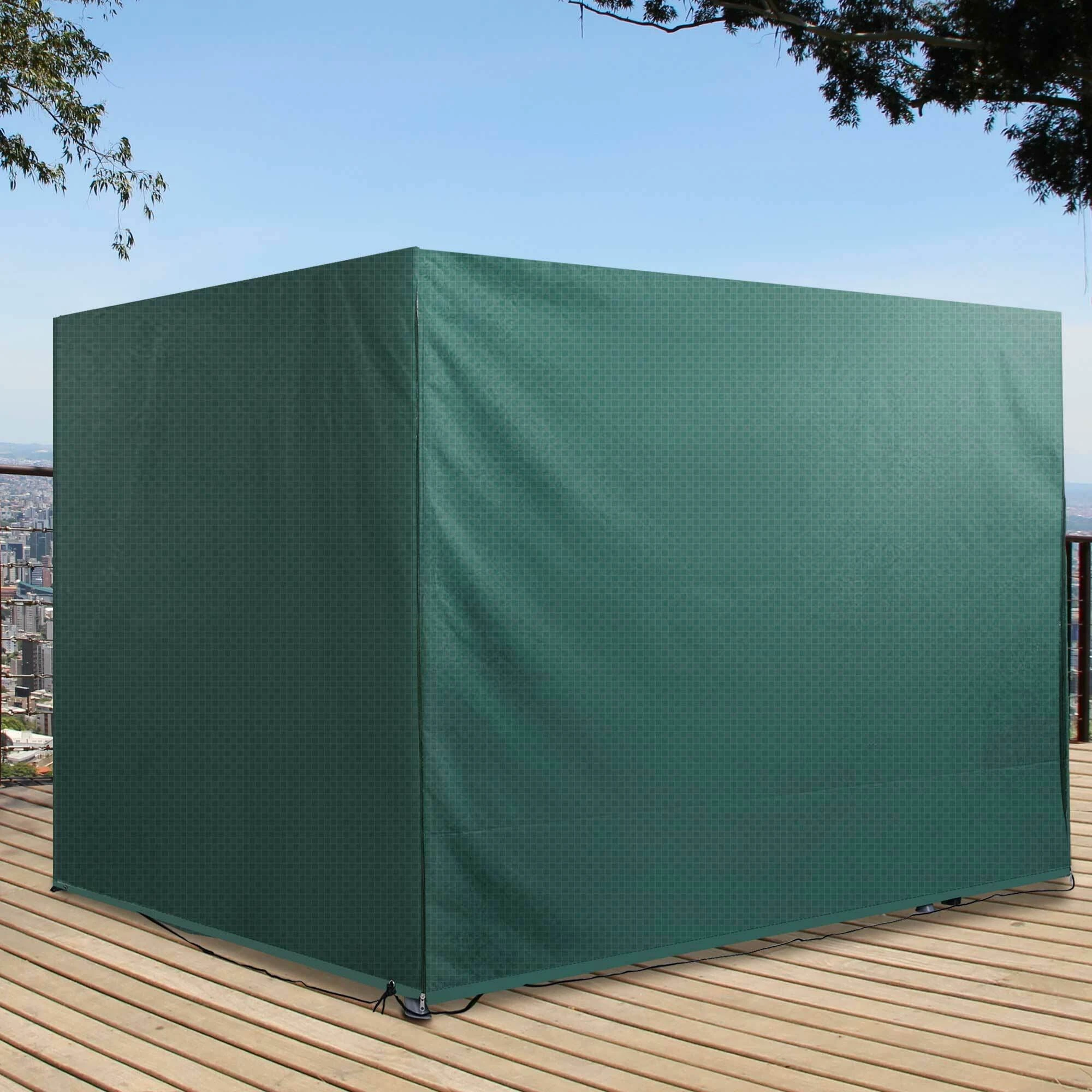 Outsunny Abdeckhaube Für Gartenmöbel Grün 215 X 155 X 150 Cm (LxBxH) | Abdeckung Gartenmöbel Schutzhülle Abdeckplane 6 Outsunny Abdeckhaube Für Gartenmöbel Grün 215 X 155 X 150 Cm (LxBxH) | Abdeckung Gartenmöbel Schutzhülle Abdeckplane – Bild 4