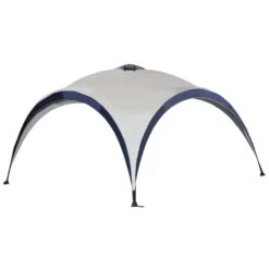 Outsunny Pavillon Grau, Blau 400 X 400 X 250 Cm (LxBxH) | Gartenzelt Partyzelt Festzelt Gartenpavillon -Outsunny Geschäft 8600336600 84C 109 prod 002