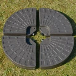 Outsunny Sonnenschirmständer 4-teilig Befüllbar Kaffee 100 X 100 X 10,5 Cm (LxBxH) | Sonnenschirmständer Schirmständer Schirmfuß -Outsunny Geschäft 8600336600 84D 124 prod 004