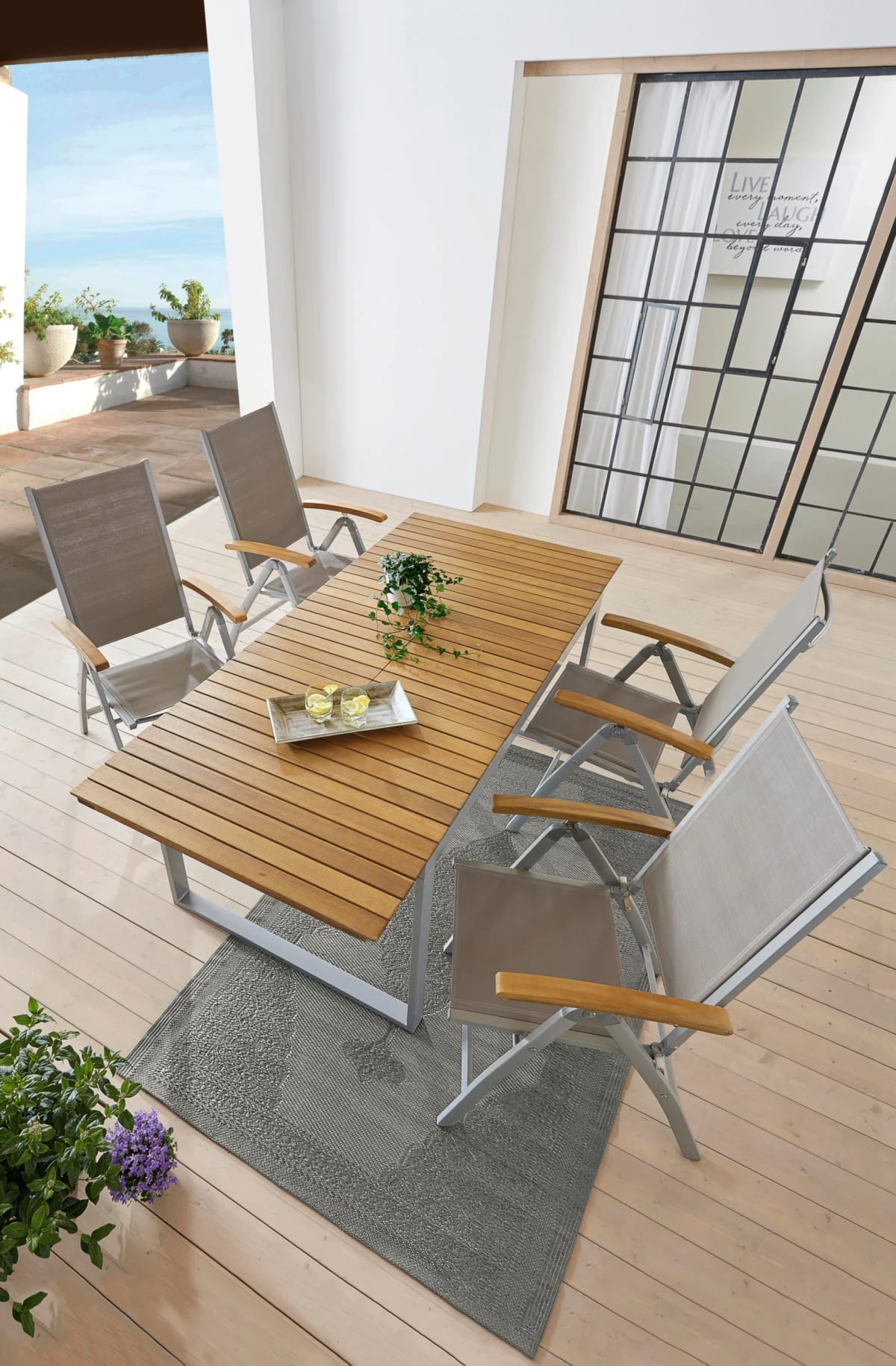 Outdoor-Teppich Nima Grau 120 X 180 Cm 6 Outdoor-Teppich Nima Grau 120 X 180 Cm – Bild 4