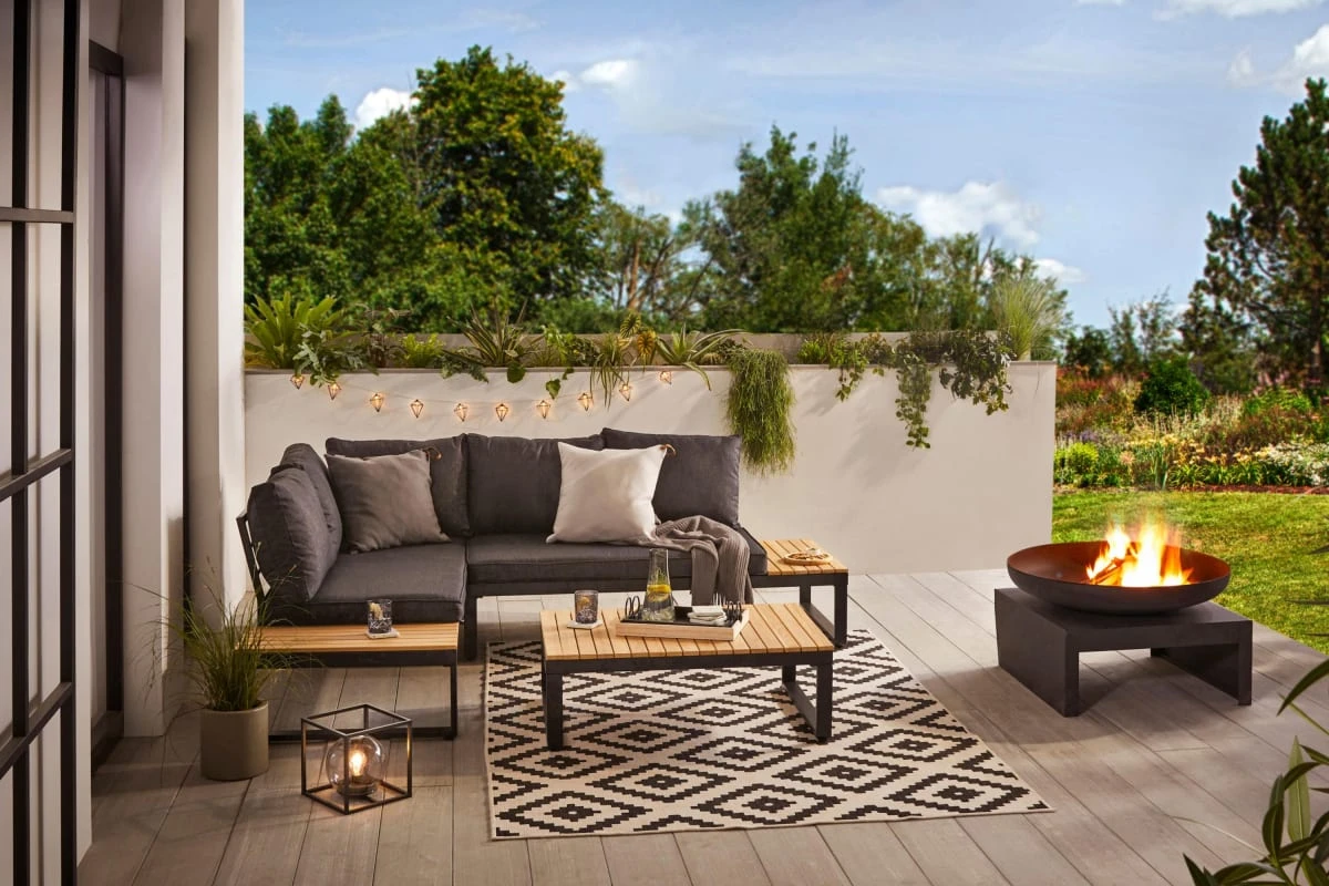 Outdoor-Teppich Rico Schwarz/Creme 120 X 170 Cm 6 Outdoor-Teppich Rico Schwarz/Creme 120 X 170 Cm – Bild 4