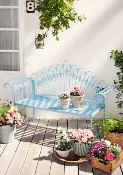 Gartenbank Marseille Blau -Outsunny Geschäft 8600342900 9355356 prod 003