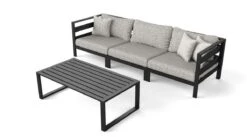 Outdoor-Lounge-Set, 2-tlg. Nino Anthrazit