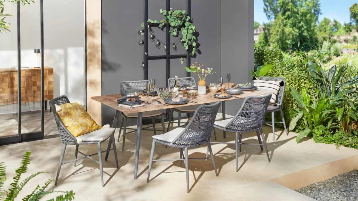 Outdoor-Tisch Fiji Natur/Schwarz 7 Outdoor-Tisch Fiji Natur/Schwarz – Bild 5