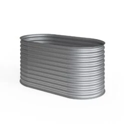 Oskar Hochbeet Kräuterbeet Gemüsebeet Oval 160x80x82cm Stahl Verzinkt Garten -Outsunny Geschäft 8600343700 29021 prod 002