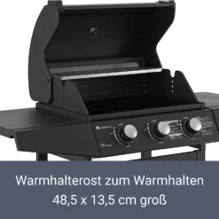 Juskys BBQ Gas-Grill Louisiana, 3 Brenner Grillrost, Deckel Mit Thermometer -Outsunny Geschäft 8600348200 65735072 prod 006