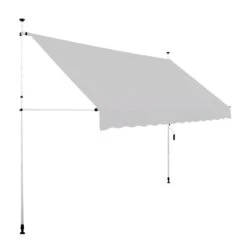 Strattore Klemmmarkise / Balkonmarkise Sonnenschutz 350 X 120 Cm - Grau -Outsunny Geschäft 8600348300 8047 prod 003
