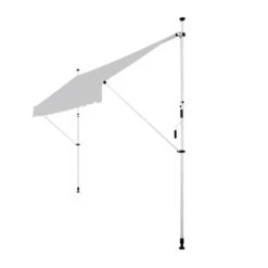 Strattore Klemmmarkise / Balkonmarkise Sonnenschutz 350 X 120 Cm - Grau -Outsunny Geschäft 8600348300 8047 prod 005