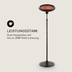 Shiny Hot Roddy Wickeltischheizstrahler Infrarot Lampe Quarz 1300W -Outsunny Geschäft 8600359300 11379 prod 003