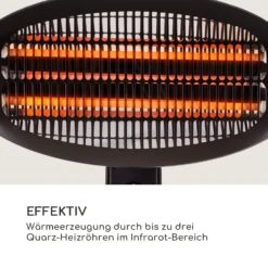 Shiny Hot Roddy Wickeltischheizstrahler Infrarot Lampe Quarz 1300W -Outsunny Geschäft 8600359300 11379 prod 004