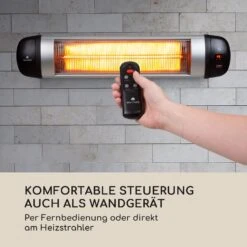 Rising Sun Infrarot-Heizstrahler 3 Leistungsstufen 850/1650/2500W IP34 -Outsunny Geschäft 8600359300 12242 prod 004