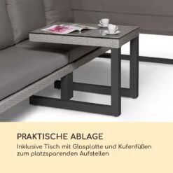 Havanna Pavillon & Lounge-Set 270x230x270cm 4 Zweisitzer Stahl Polyrattan -Outsunny Geschäft 8600359300 12416 prod 006
