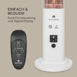 Heat Guru Plus In & Out Heizstrahler 1200W 3 Heizstufen Fernbedienung -Outsunny Geschäft 8600359300 12615 prod 006