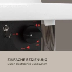 Goldflame Style Terrassenheizstrahler 11,2 KW 360°-Blick Mobil -Outsunny Geschäft 8600359300 12893 prod 003