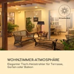 Loras Style Tisch-Heizstrahler Karbon-IR-Heizelement 1500W -Outsunny Geschäft 8600359300 26581 prod 003