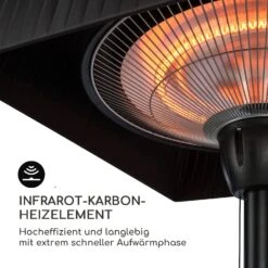 Loras Style Tisch-Heizstrahler Karbon-IR-Heizelement 1500W -Outsunny Geschäft 8600359300 26581 prod 004