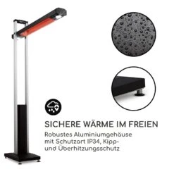 Aspire Terrassenheizer Infrarot Carbon 1800 W IP34 Schwenkarm -Outsunny Geschäft 8600359300 3849 prod 006