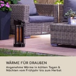 Heat Guru 360 Standheizstrahler 1200/600W 2 Heizstufen IPX4 Oszillation -Outsunny Geschäft 8600359300 4667 prod 003