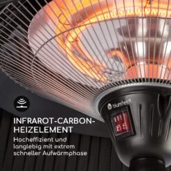 Venice Heat Stand Infrarot-Heizstrahler 1000/2000W Carbon IP34 -Outsunny Geschäft 8600359300 4711 prod 005