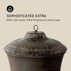 Titus Gartenkamin Gusseisen 360° FireView Rostfrei Sicherer Stand -Outsunny Geschäft 8600359300 4855 prod 005