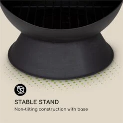 Knight On Fire Gartenkamin Stahl Rostfrei Schwarz -Outsunny Geschäft 8600359300 4856 prod 005