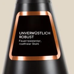 Volantis Cupric Gartenkamin Stahl Rostfrei Schwarz -Outsunny Geschäft 8600359300 4857 prod 004